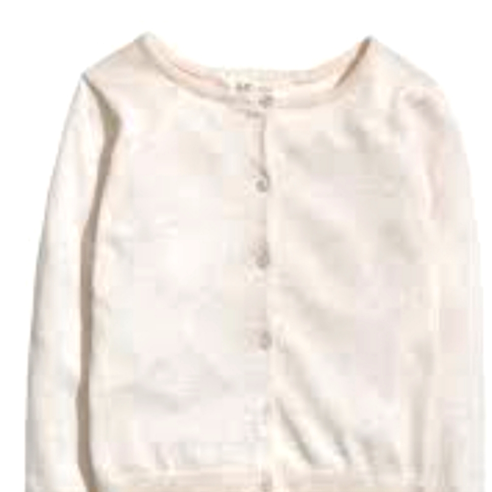 Cute white H&M toddler cardigan 1 to 2 years